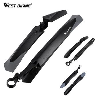 

WEST BIKING 1Pair Mountain Bicycle Fender Quick Release Front Rear Cycling Fender Wings Mud Guard Bike Accessories Bike Fender