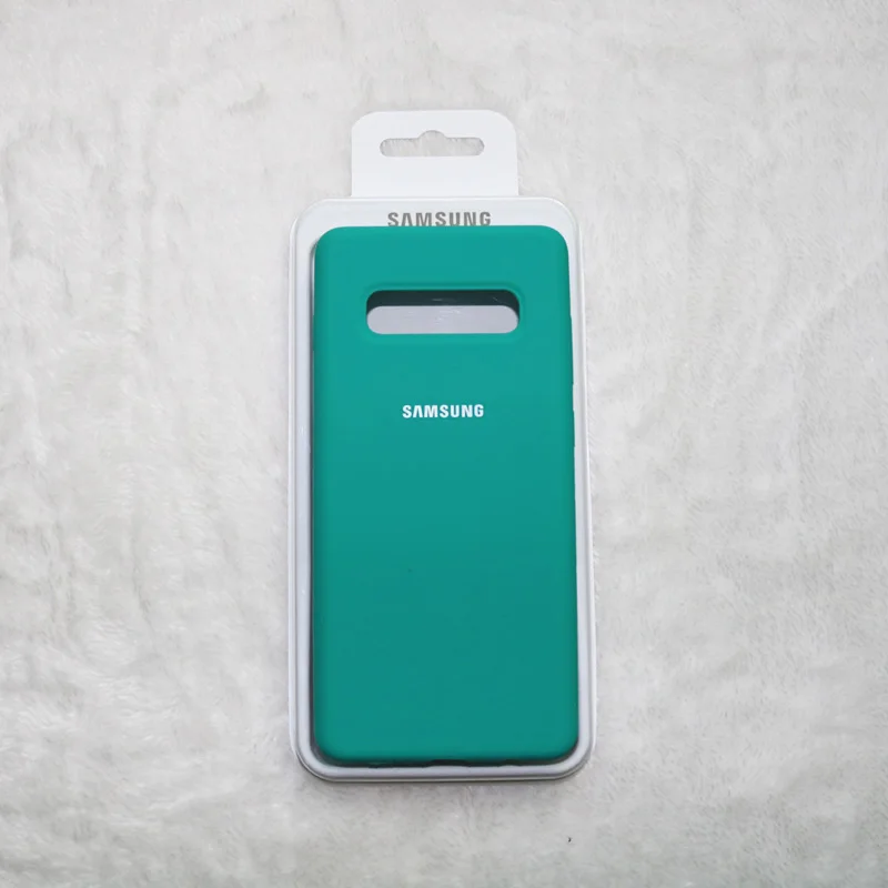 Чехол samsung S10plus, оригинальная Жидкая силиконовая Мягкая задняя крышка для samsung Galaxy s10 plus, чехол для S10 plus с коробкой