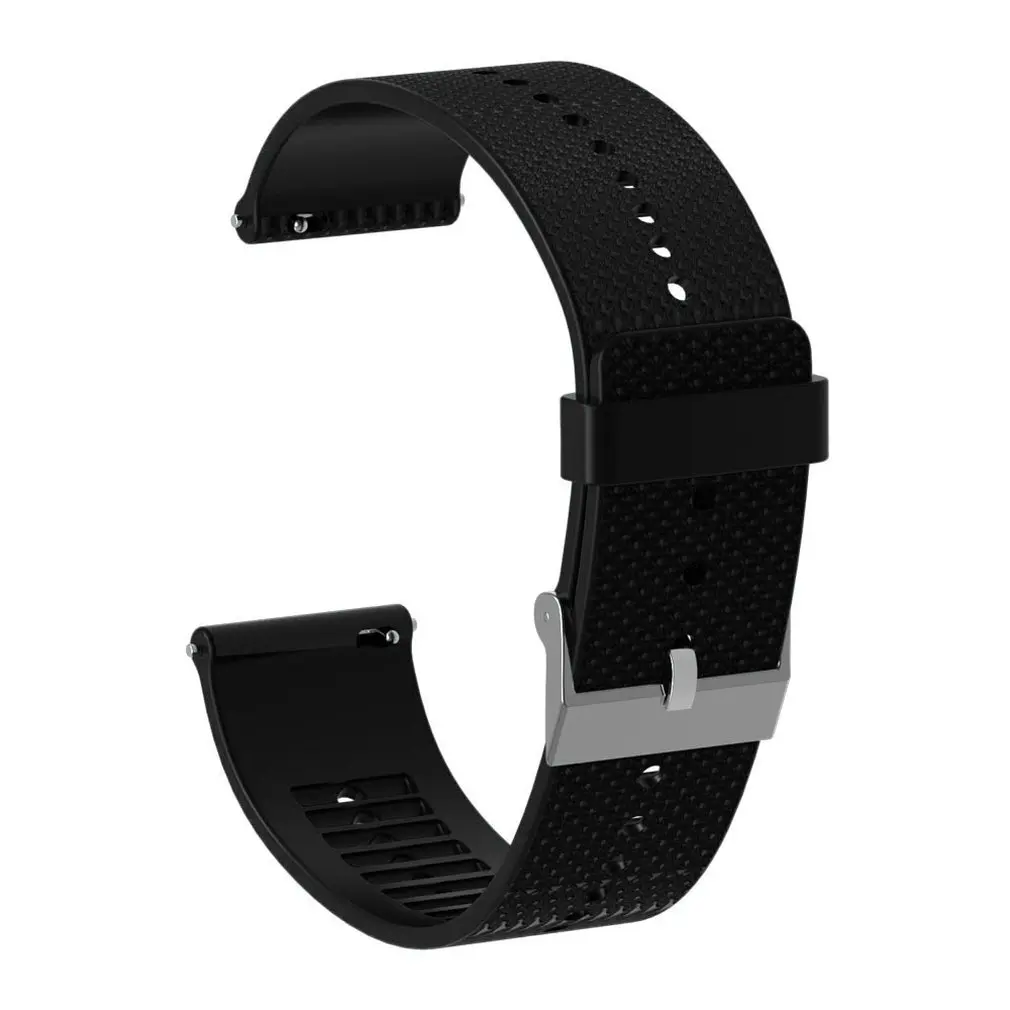 

For Polar Ignite Smart Watch Silicone Replacement Strap Official Pattern Black Buckle Sports Replacement Wristband