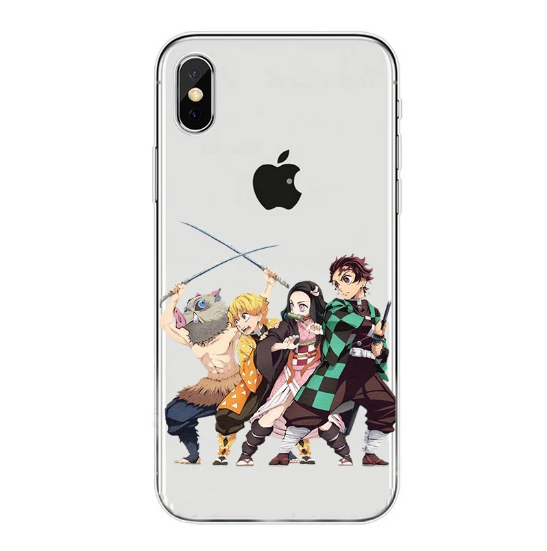 Kamado Nezuko Kimetsu no Yaiba Demon Slayer прозрачный мягкий чехол для iphone 8 7 6 plus 5 X XS XR MAX 11 11PRO 11MAX coque shell