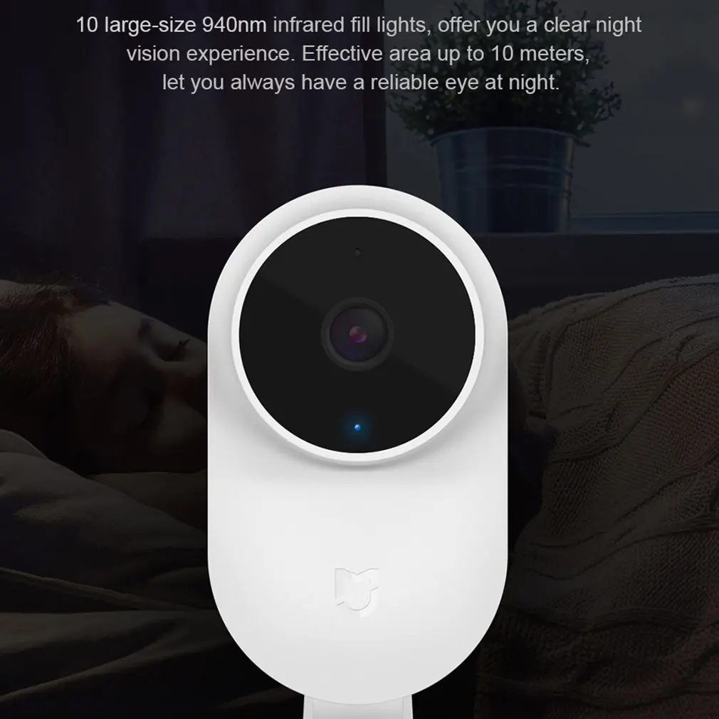 Xiaomi Mijia 1080P ip-камера 130 градусов FOV ночного видения 2,4 ГГц двухдиапазонный WiFi Xiaomi домашний комплект монитор безопасности