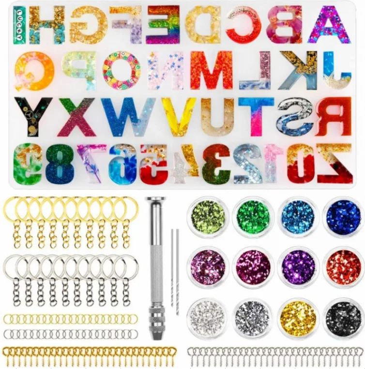 19 Styles Epoxy Casting Molds Set Silicone UV Tools kits Resin For Jewelry making DIY Earring Findings |