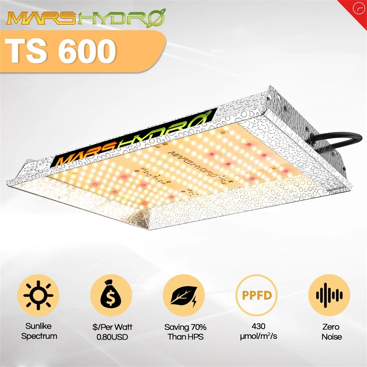 TS 600W Mars hydro полный спектр светодиодный Grow светильник Sunlike заменить Quantum HPS Крытый