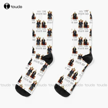 Your Time Starts Now. Taskmaster Socks Men'S Socks Christmas New Year Gift 360° Digital Print Personalized Custom Women Men