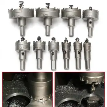 

Drill Bit Holes Metal Alloy Drill Carbide Tip Portable Practical Durable 10 Pcs Hole Saw Stainless Steel Power Tools