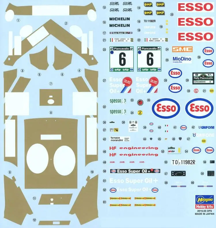 1/24 Esso "Super Delta" выигравшая машина в 1993 Diy сборный автомобиль модель 20402