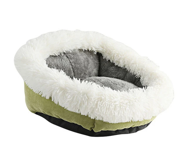 Petshy Winter Warm Pet Dog Bed Sofa Cat House Puppy Cats Kennel Home Sleeping Pad Mat Cushion Loungers for Dogs Pet Products - Цвет: Pet-630-green