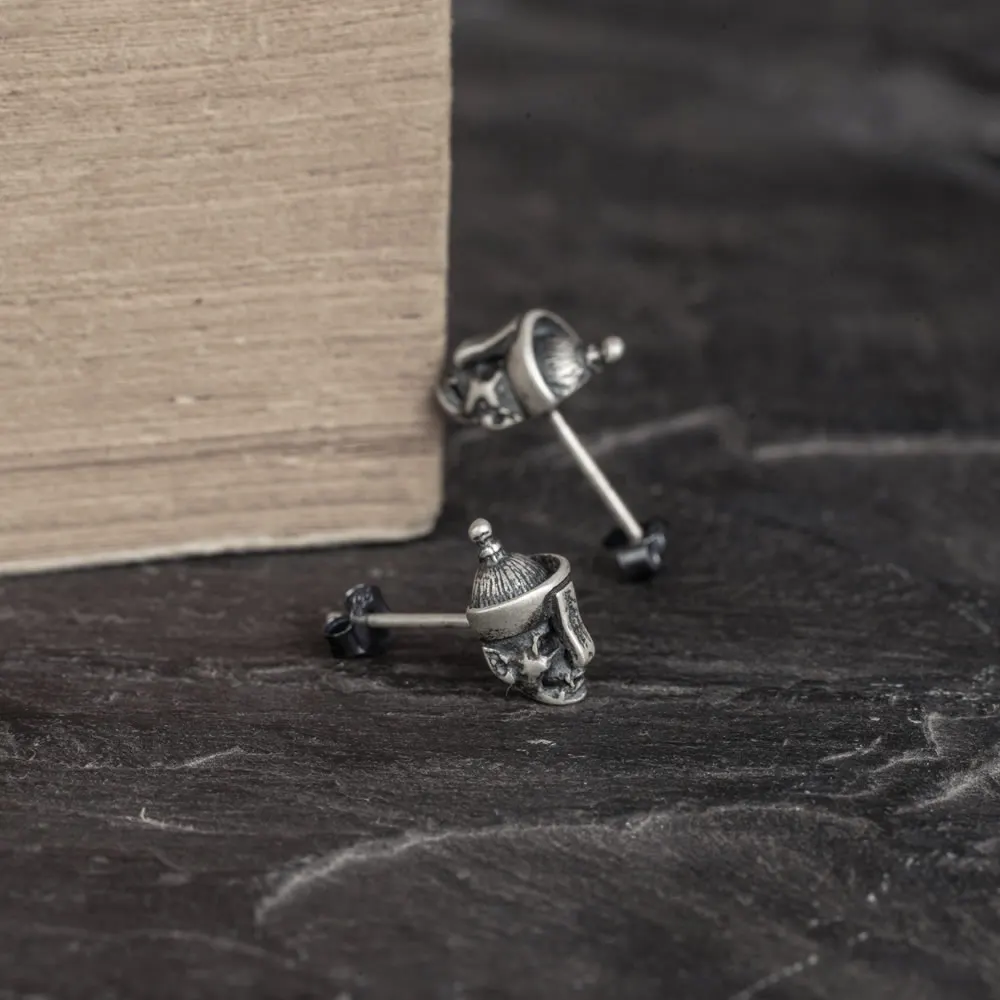 "La Totem" zombie skull earrings