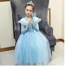 Платье принцессы для девочек, газовое платье суперфеи, модные костюмы для девочек, платье