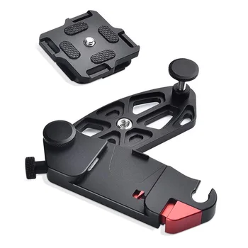

Backpack camera clip quick release bracket for SLR camera cam with belt button hanger holder (with 1/4 tripod screw)