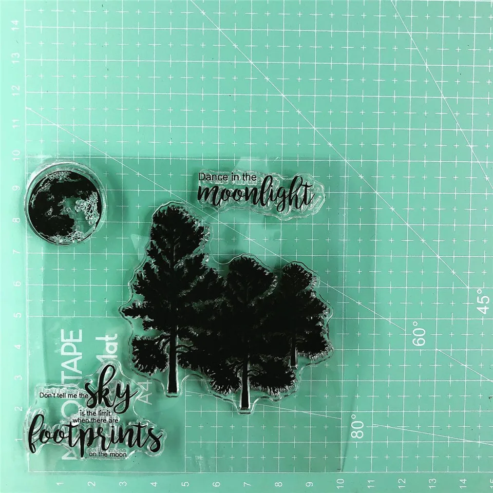 10*10 Фея лунный свет прозрачный силиконовый штамп печать для DIY Скрапбукинг Фотоальбом декоративный прозрачный штамп лист