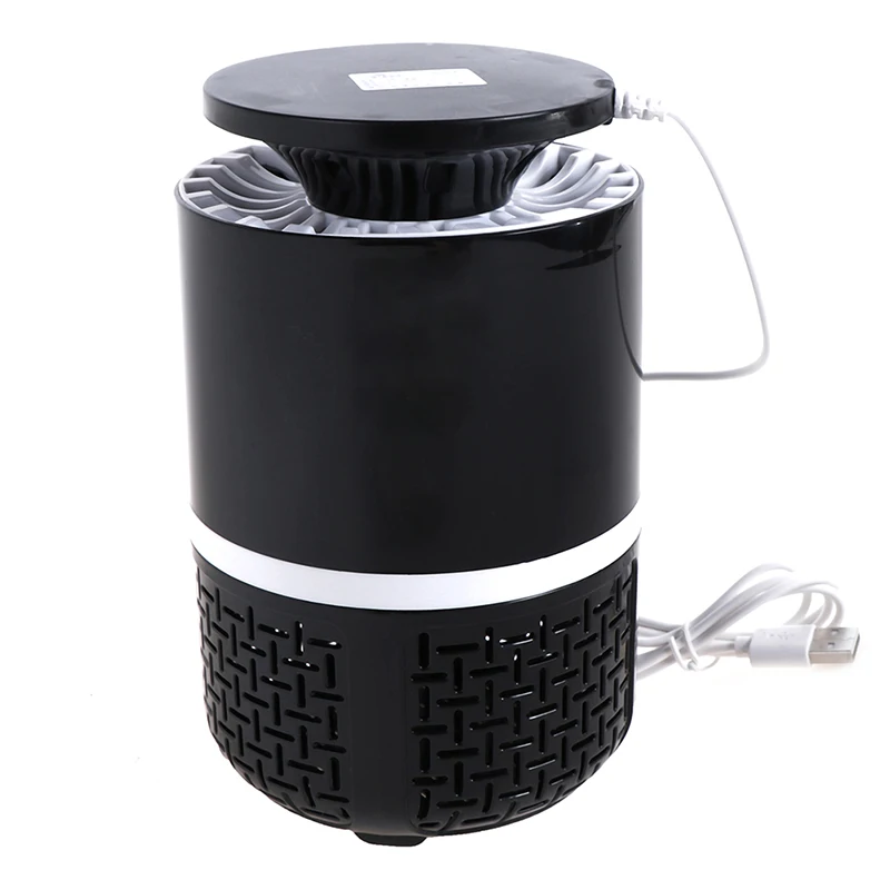 Черный New Mosquito Killer Usb Photocatalyst Mosquito Killer Lamp Mute Home LED Bug Zapper Insect Trap Mosquito Lamp Dropshipping - Цвет: Черный