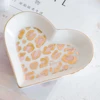 Ceramic Heart Shape Small Jewelry Dish Earrings Necklace Ring Storage Plates Fruit Dessert Cake Display Bowl Tray Tableware 3