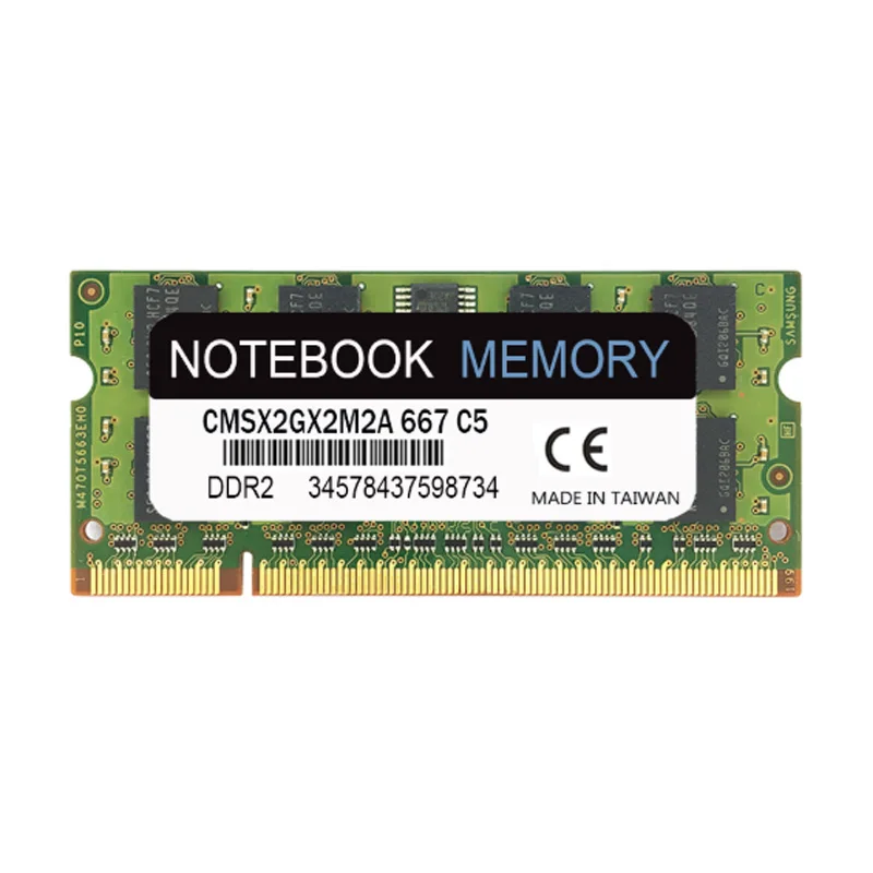 2 Гб DDR2 667 МГц PC2-5300 (240 PIN) SODIMM памяти ноутбука Тетрадь ноутбук модулей Поддержка
