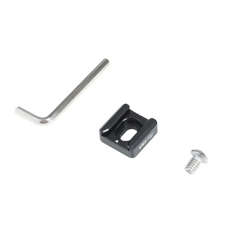UURig R053 Universal Cold Shoe Mount Adapter with 1/4in Thread Hole Base for Camera Cage Moniter LED Light Microphone Flash | Электроника