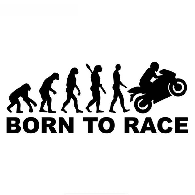 

Human Evolution Biker Race Car Stickers Funny Car Sticker Auto Decals Waterproof Accessories Vinyl,30cm*11cm