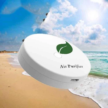 

2Pcs USB Portable Wearable Air Purifier, Personal Mini Air Necklace Negative Ion Air Freshener - No Radiation Low Noise
