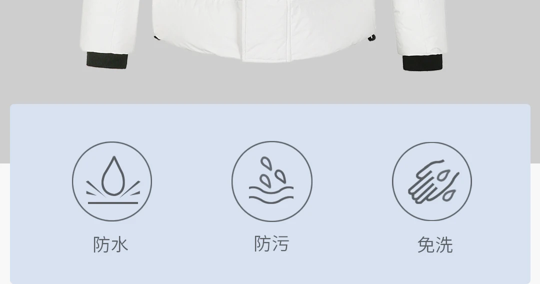 Xiaomi 90% Goose Down Jacket DuPont Paper Waterproof Dirtyproof Wash Free Thick Winter Coat Lightweight Jacket For Men Women