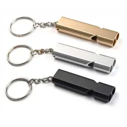 3Pcs Outdoor safety emergency whistle Outdoor Camping Double Tube High Frequency Survival Whistle Self-defense Tools Self-help