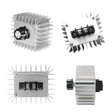 AC220V 5000W SCR Regulator napięcia Regulator prędkości silnika światła ściemniania termostat Regulator prędkości dla światła LED