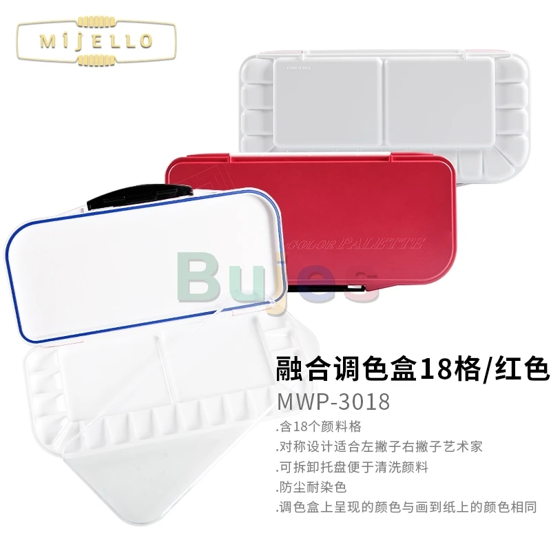 Mijello Watercolor Palette,bulletproof Glass,both The Upper And Lower