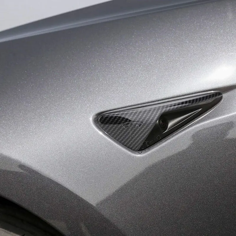 Для Tesla модель 3 X S боковая камера из углеродного волокна защитная крышка 2 шт