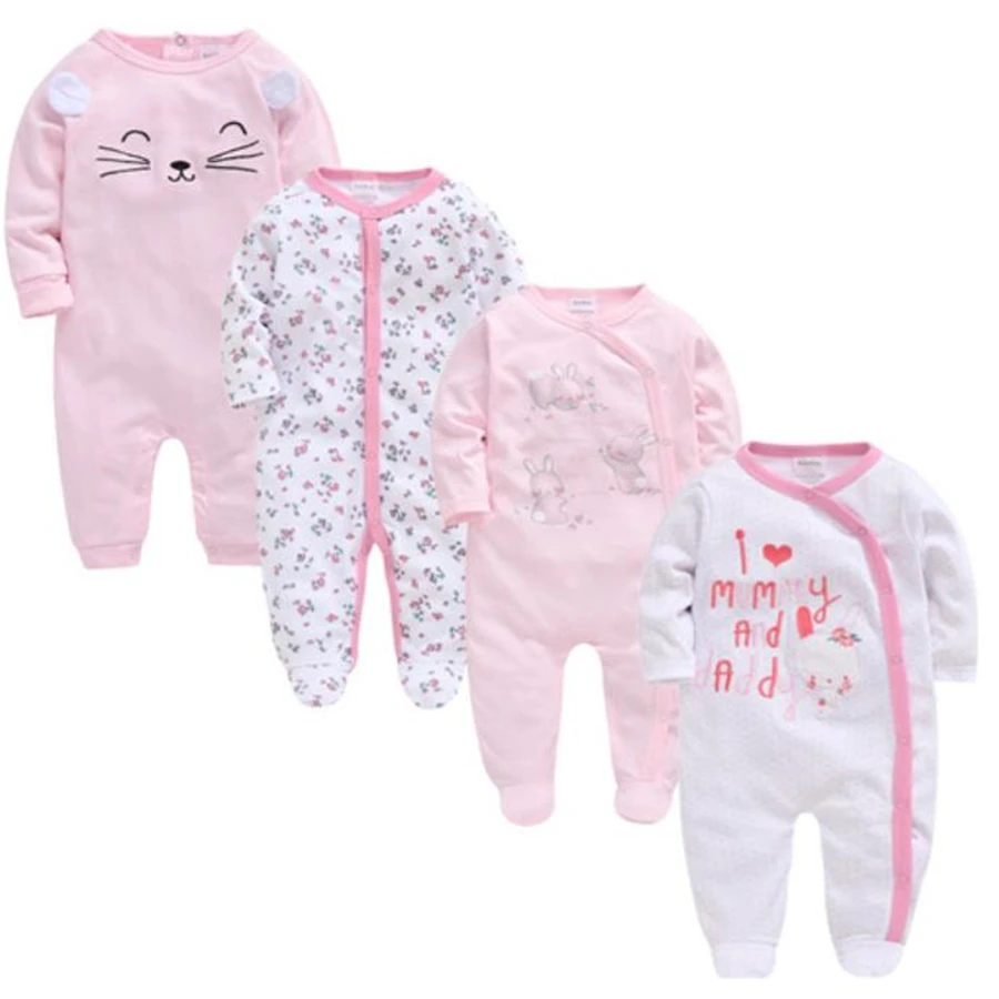 Kavkas/комбинезоны для новорожденных девочек Ropas Bebe De Весенний хлопковый комбинезон