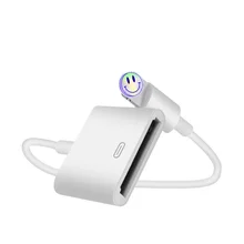 Новинка док-станция 30-контактный разъем до 8-контактного кабеля для передачи данных Док-станция 30P черный и белый 18 см Новинка док-станция 30-контактный разъем до 8-контактного кабеля для передачи данных Док-станция 30P черный и белый 18 см