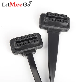 

16 Pin OBD2 Y Splitter with Switch Male To Double Female 2 in 1 Extension Cable