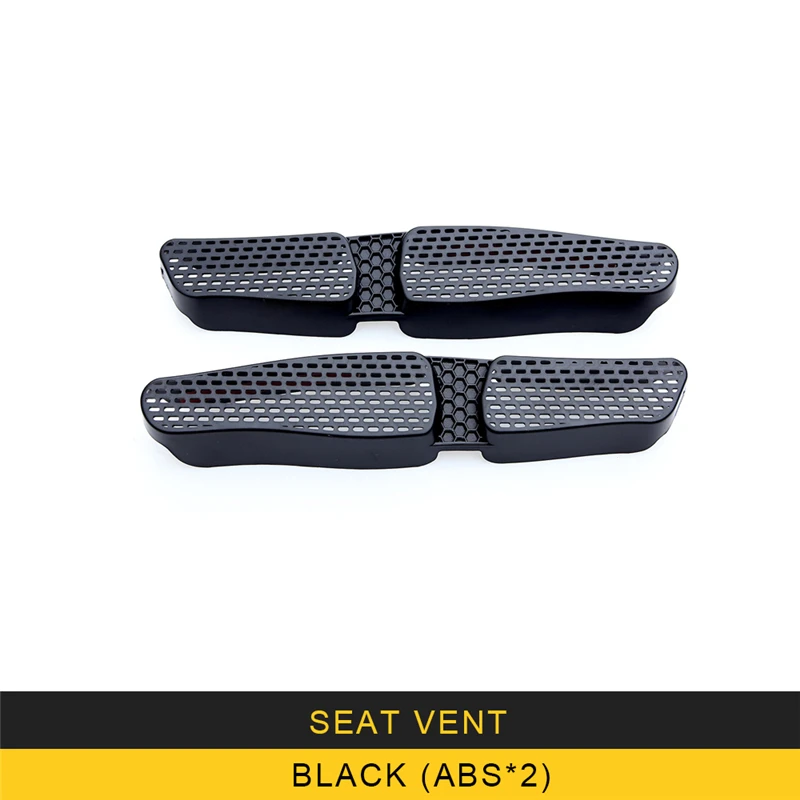 Seat vent Для Audi A3- автомобильный Стайлинг сиденье A/Cair выход вентиляционная панель Крышка отделка рамка наклейка интерьерные аксессуары - Название цвета: Seat vent