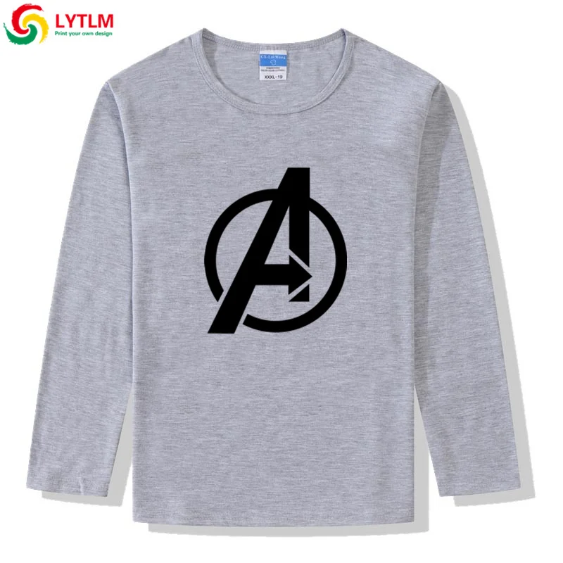 LYTLM Marvel/футболка для мальчиков, Мстители 4, детская одежда для девочек, 9 Camisetas, зимние топы с длинными рукавами для мальчиков, осень, Детская рубашка