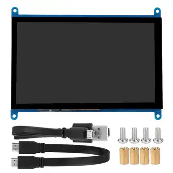 

Display Screen for Raspberry Pi HD IPS 1024 x 600 7 inch Backlight Switch USB Power Supply Hot