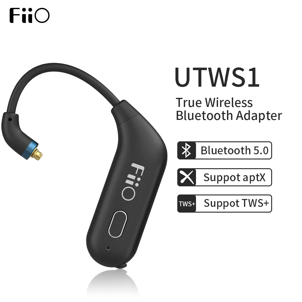 Kopen Fiio UTWS1 Bluetooth V5.0 Aptx Tws + Oordopjes Haak Mmcx 0.78 Mm Bluetooth Module Met Mic Ondersteuning 8 H Voor Shure Fiio Westone