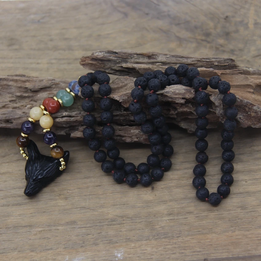 Collana Uomo Dente Di Lupo Pendente Dente Di Lupo In Ossidiana Nera - Collana Uomo/Donna Con Laccio Pelle O Acciaio Tormalina Nera - Foto 9