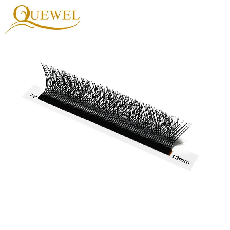 Quewel W форма Индивидуальные ресницы для наращивания двойной наконечник 0,07 мм C/D curl W стиль объем накладные ресницы натуральные густые ресницы