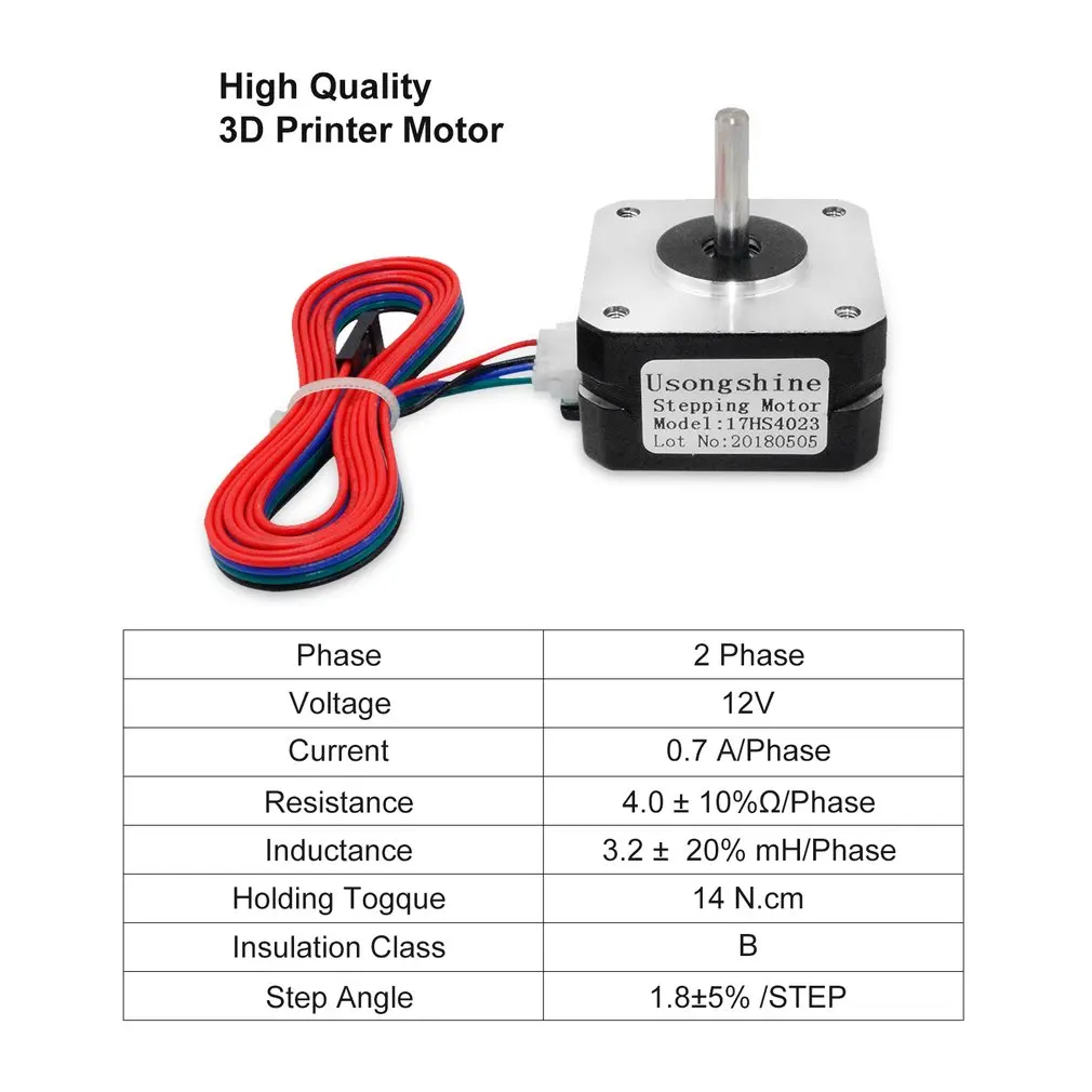 Nema17 17HS4023 для Titan экструдер с 4мя фазами, Nema 17 22 мм 42 двигатель 0.7A 12V 14N. См 3D-принтеры мотор для 3D-принтеры Запчасти