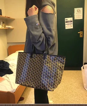 

Women's bags, magic color bag, dog tooth shopping bag, vegetable basket, handbag, shoulder bag, large-capacity fashion