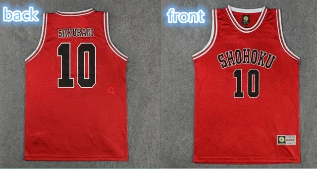 Hanamichi Sakuragi Аниме SLAM DUNK Shohoku Sakuragi Джерси для косплея Hanamichi рубашка Спортивная одежда Униформа костюм для косплея Джерси newSchool Баскетбол - Цвет: Hanamichi Sakuragi