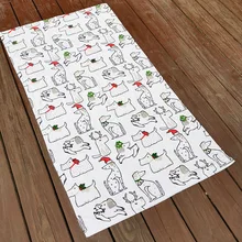 Банное полотенце с мультяшным принтом, новые продукты, для активного отдыха, с принтом, Марлевое, петельчатое, с рисунком, Пляжное, для плавания, из чистого хлопка, банное полотенце для детей