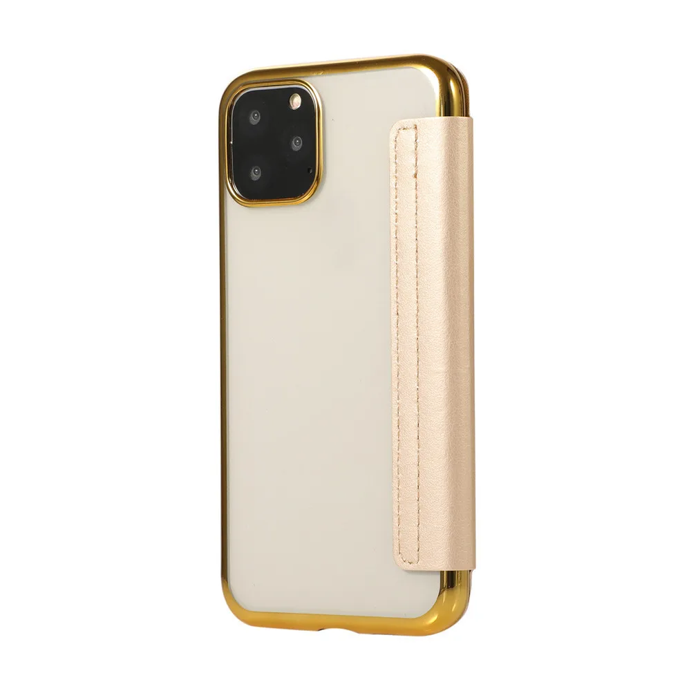 Кожаный чехол-книжка с отделением для карт двойного назначения для iPhone 11 Pro Max, тонкий легкий дизайн, Износостойкий чехол для телефона, чехол