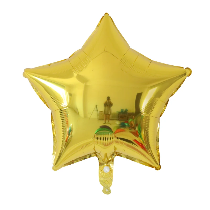 10 шт. 18 дюймов Звездные надувные гелиевые шары, украшения для дня рождения, Детские фольгированные шары, Свадебные Рождественские принадлежности, подарки - Цвет: gold