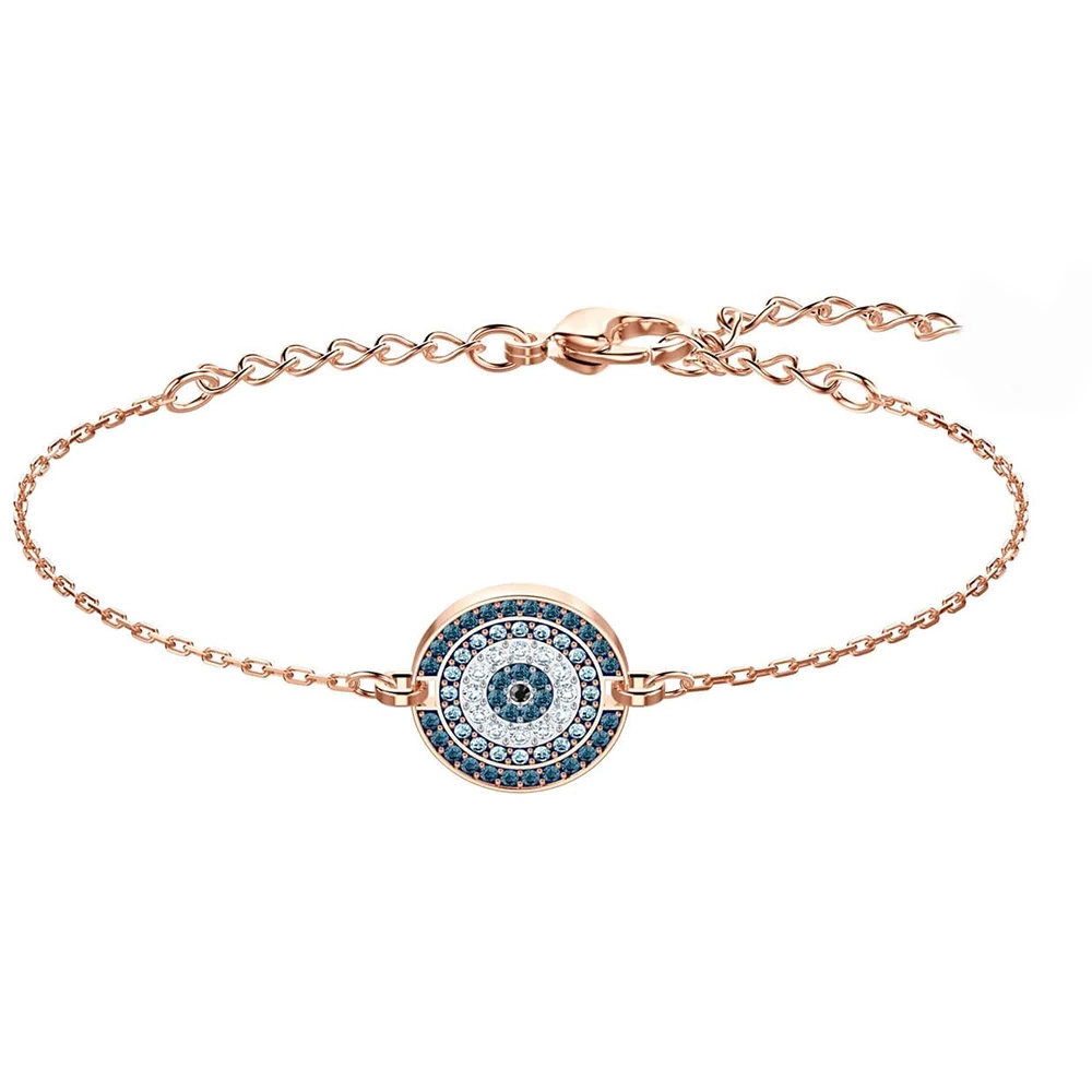 Мода простой дикий розовый любовь цветы браслет evil eye отправить пару юбилей подарок оригинальные женские ювелирные изделия