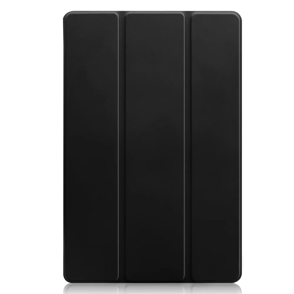 Ультра тонкий легкий умный чехол защитный чехол-подставка с прозрачной задней крышкой для Samsung Galaxy Tab S5e T720 T725 Tablet - Цвет: Black