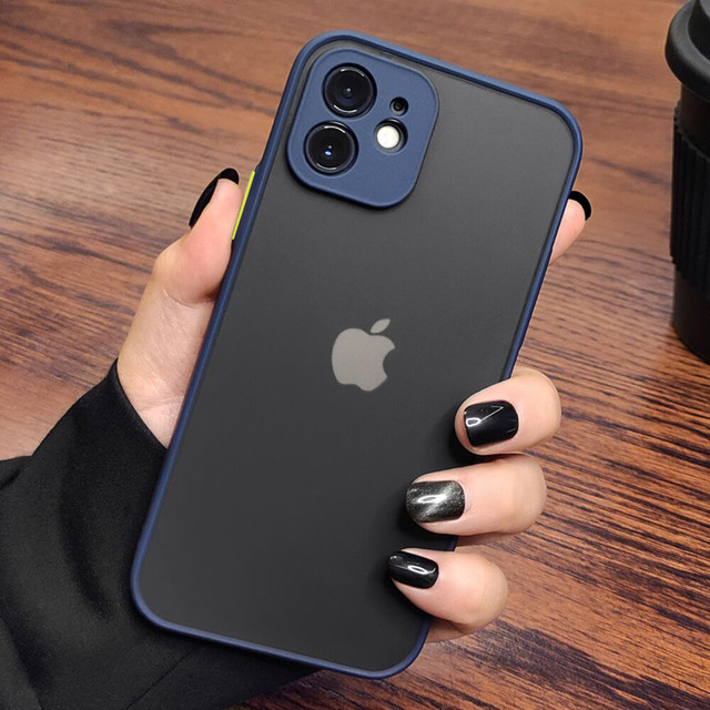 Silicone Bumper Phone Case For iPhone 14 12 13 11 Pro Max Mini X XR XS 8 7 6 Plus SE 2 Luxury Transparent Matte Cover