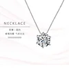 Cute 925 Sterling Silver Geometric Simple Round Choker AAA Zircon Pendant Necklace For Women Engagement Fine Jewelry NK005 ► Photo 2/6