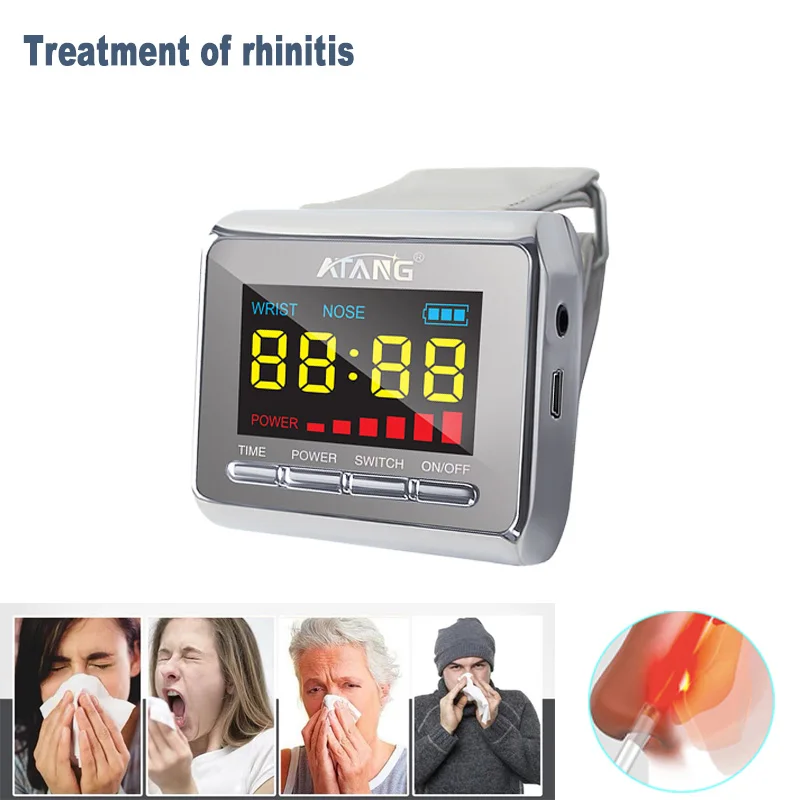 

Low Level Cold Laser Therapy Watch combine Acupuncture Treatment Diabetes Rhinitis High Blood Pressure Blood Viscosity