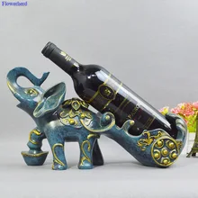 Винный Стеллаж в европейском стиле, модный Винный Стеллаж в виде слона, креативный винный стеллаж из смолы, украшение в подарок, стойка для винных бутылок