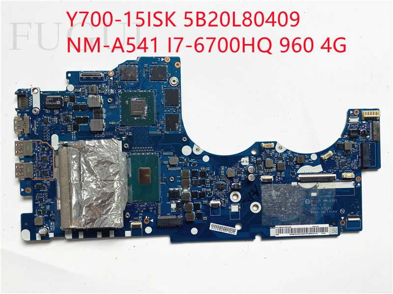 Для Lenovo Y700-15ISK материнская плата для ноутбука 5B20K28179 NM-A541 с диагональю 960 дюйма 2 Гб