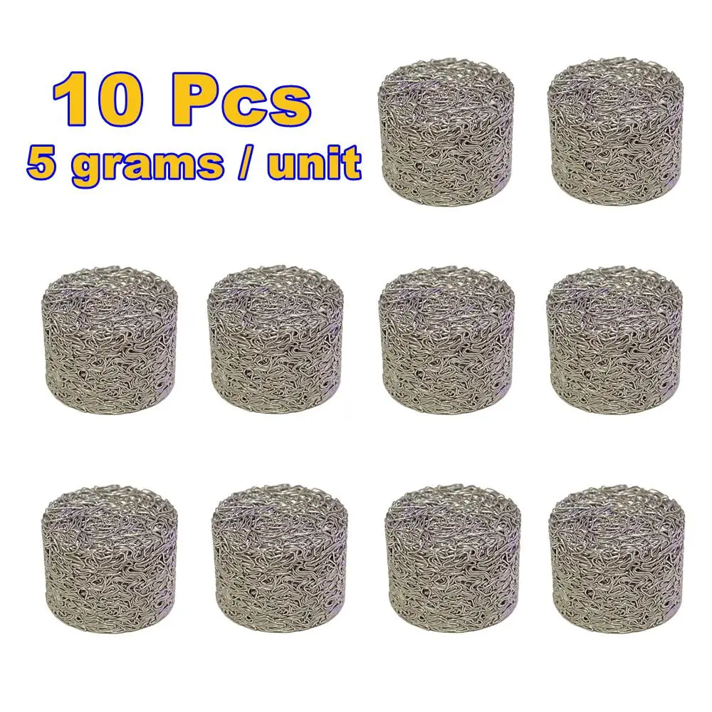 5 Grams 10 Pcs Foam Lance Mesh Filters Stainless Steel Tablet