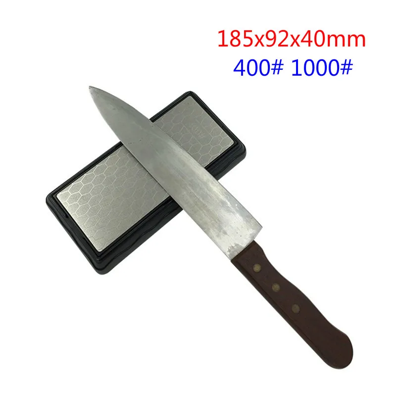 185x92x40 мм двухсторонний Алмазный точильный камень кухонный нож точилка Инструменты точильный камень 400#1000# Зернистость